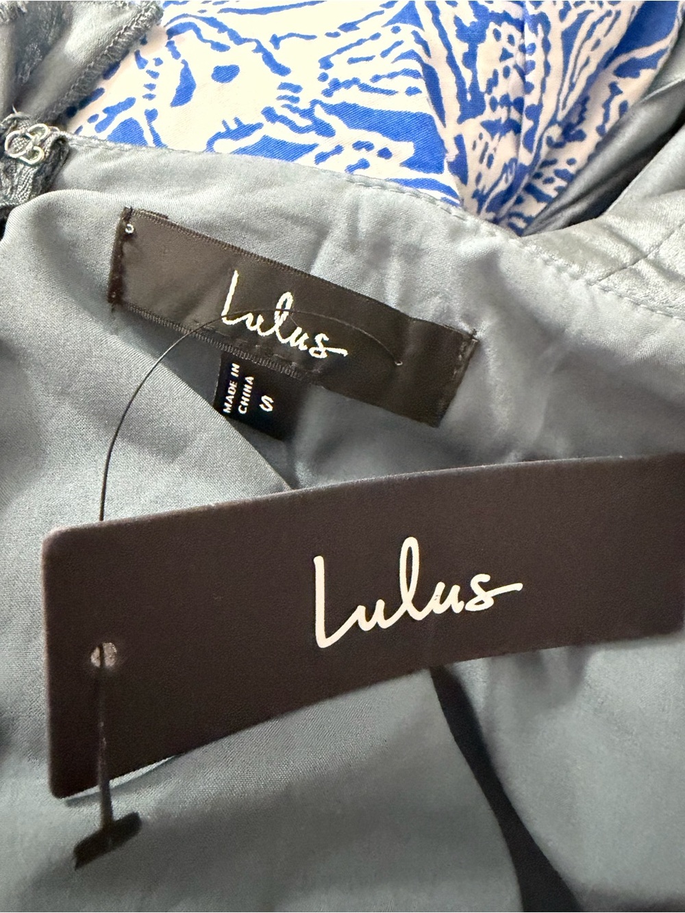 NWT Lulus Gorgeous Purpose slate satin pleated maxi dress - Picture 7 of 8